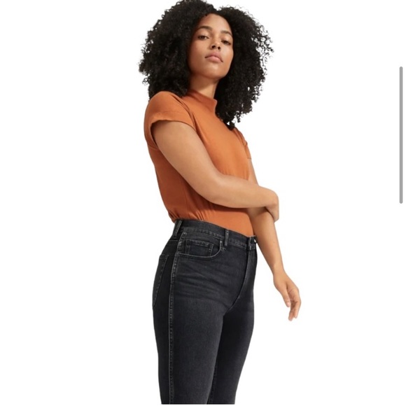 Everlane Cheeky Bootcut Jean Crop Charcoal Black Size 26 - Picture 6 of 13